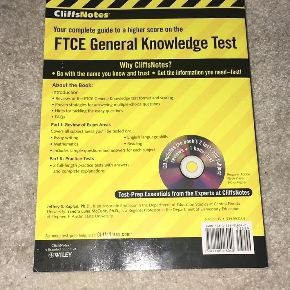 FTCE General Knowledge Test Prep, Teacher Test Study Preparation, Educational